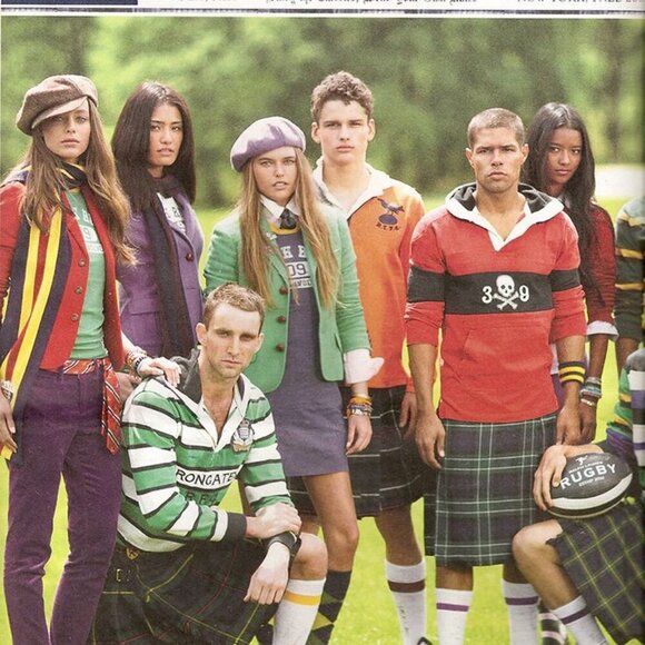 Vintage Rugby Ralph Lauren Short Sleeve Polo with Skull & Cross Bones Embroidery - Picture 5 of 16